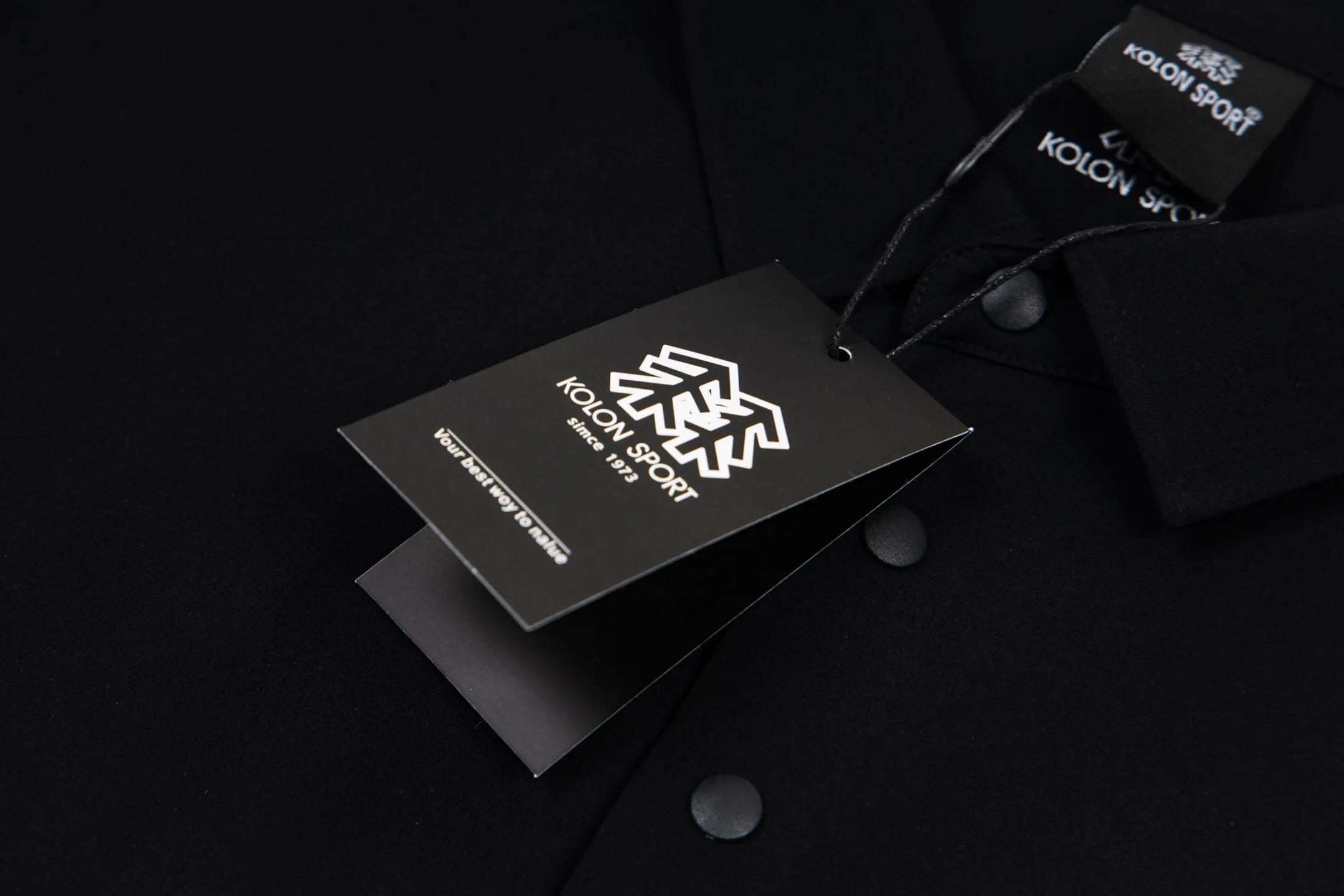 KOLON SPORT polo Same Style Breathable Classiclogo Same Style Sizes：S-XXL ：Black White Light Gray